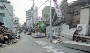 震災後の神戸の様子